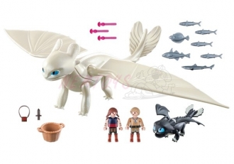 PLAYMOBIL® Dragons 70038 Bílá Běska a dráče s dětmi