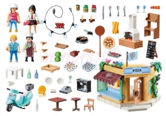 Playmobil City Life 70336 Pizzerie se zahrádkou