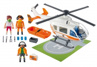 PLAYMOBIL® City Life 70048 Záchranářská helikoptéra