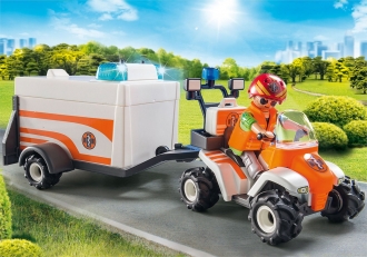 PLAYMOBIL® City Life 70053 Záchranářská čtyřkolka se zvukem a světly