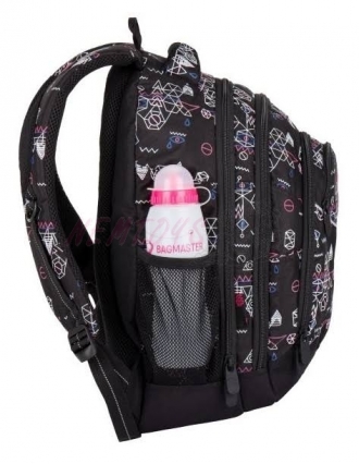 Studentský batoh Energy 7 E Black/Pink