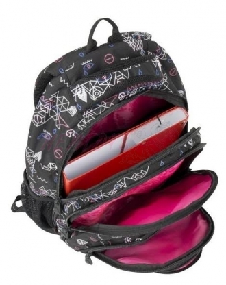 Studentský batoh Energy 7 E Black/Pink