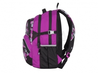 Dívčí školní batoh Bagmaster THEORY 7 A PINK/GREY/BLACK