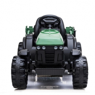 Dětské elektrický traktor s přívěsem, 12V, dva motory, MP3