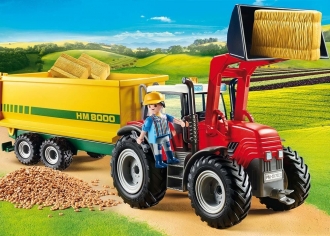 Playmobil Traktor s přívěsem  70131