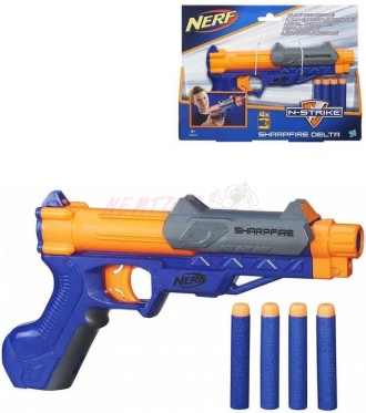 HASBRO NERF N-Strike Sharpfire Delta set blaster + 4 soft šipky