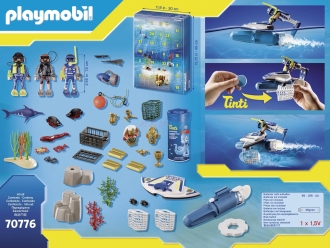 PLAYMOBIL 70776 ADVENTNÍ KALENDÁŘ POLICEJNÍ POTÁPĚČI