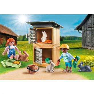 Playmobil® Country 70675 Dárkový set "Krmení králíčků"