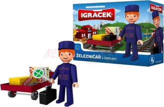 IGRÁČEK Železničář s doplňky