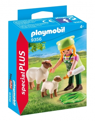 PLAYMOBIL® Special Plus 9356 Farmářka s ovečkami