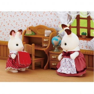 Sylvanian Families - Sestra čokoládových králíčků se stolkem