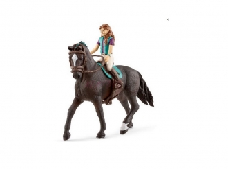 Schleich 42516 Hnědovláska Lisa a kůň Storm