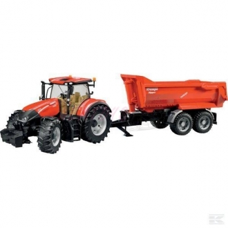 Bruder 3199 Traktor Case IH Optum 300CVX s vozem Krampe