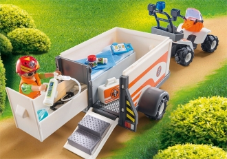 PLAYMOBIL® City Life 70053 Záchranářská čtyřkolka se zvukem a světly