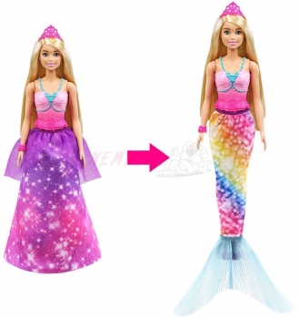 Barbie z princezny mořská panna