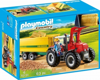 Playmobil Traktor s přívěsem  70131